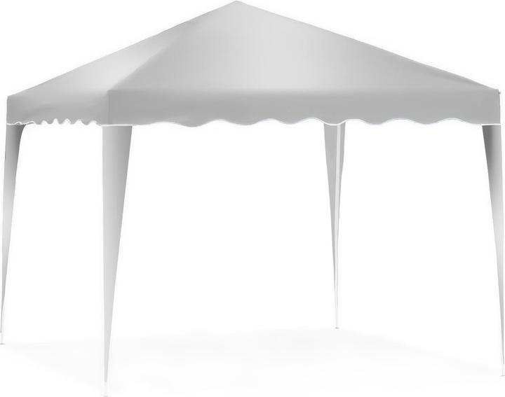 Wiltec Toboli Faltpavillon Weiss 3x3 m Pop-up Partyzelt Wasserdicht UV-Schutz Tasche (300 cm, 300 cm)