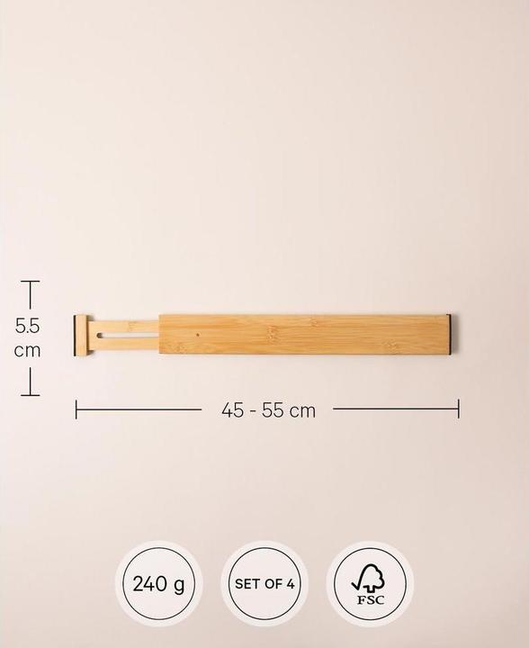 Image du produit Esmée Séparateur de tiroir / Séparateur de tiroir, 4 pcs.