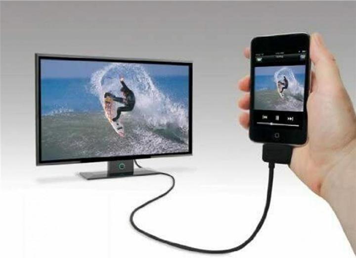 Image du produit Scosche sneakPEEK Câble audio/vidéo composite RCA pour iPad/iPhone /iPod touch Noir (0.21 m, RCA)