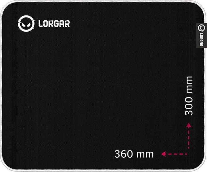 Actual product image Lorgar Legacer 753, mouse pad, size M, black (M)