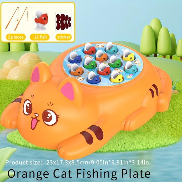 Activity Board Zufällige Angelrute Stil, zufällige kleine Fische Farbe Zubehör interessantes Puzzle Angelspielzeug