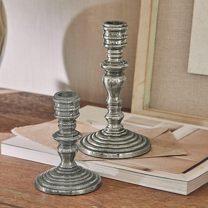 Image du produit Loberon Kerzenständer 2er Set Plenivo silber