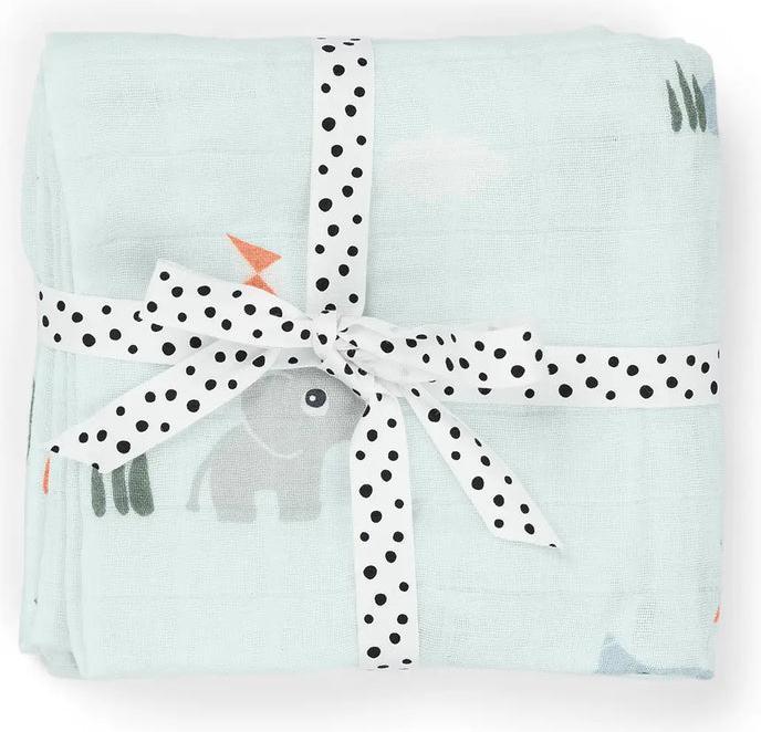 Produktbild Done by Deer Windeltücher 2 Stück Playground Blau