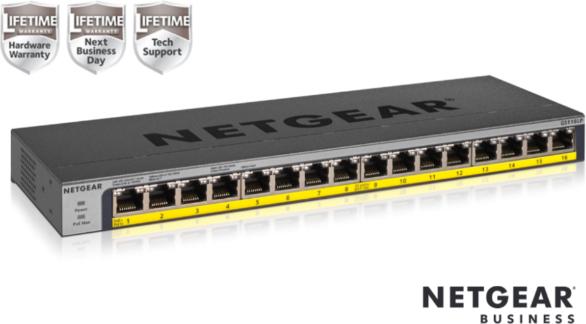 Produktbild Netgear Switch 16x GE GS116LP-100EUS unmanaged (16 Ports)