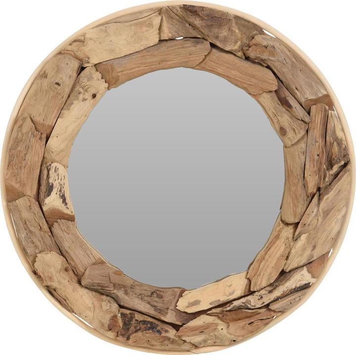 Image du produit Natura Punto Wandspiegel Teakholz Rahmen (52 x 6 x 52 cm)