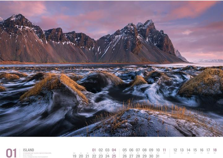 Produktbild Island - Unterwegs zwischen Gletschern und Geysiren Kalender 2026 (54 x 42 cm, Harter Einband, Deutsch)