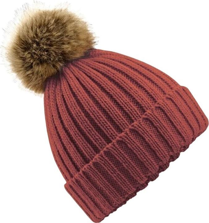 Produktbild Beechfield Strickmütze mit Bommel (One Size)