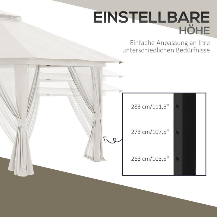 Actual product image Outsunny Folding pavilion with net (392 cm, 392 cm)