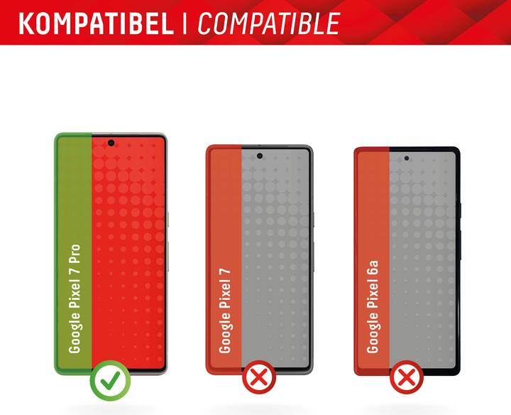 Image du produit Displex Real Glass, Full Cover Panzerglas (1 pièce(s), Google Pixel 7 Pro)