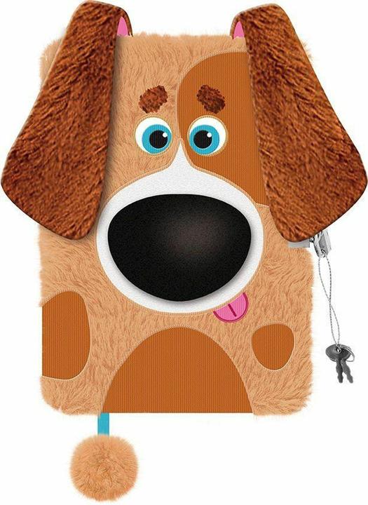 Actual product image Majewski Tagebuch Plsch 'PREMIUM Bernard the Dog', DIN A 5, 96 Seiten (No binding)