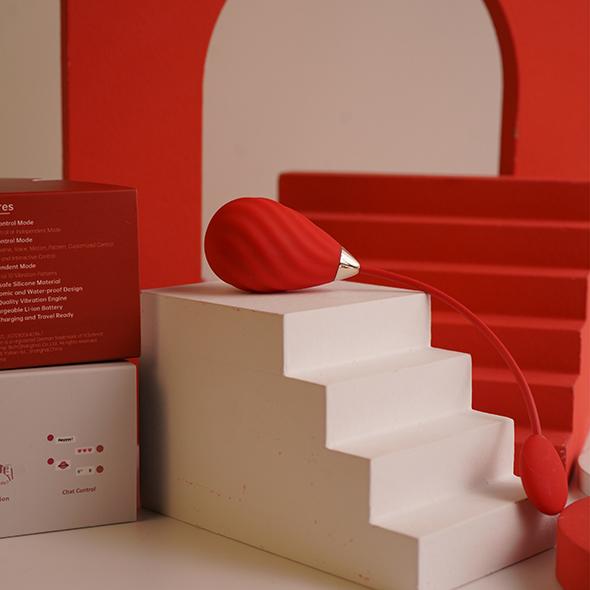 Actual product image Magic Motion Magic Sundae App Controlled Love Egg Red
