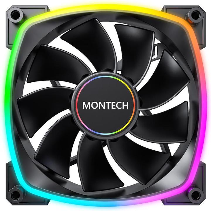 Actual product image Montech RX140 PWM - black (140 mm, 1 x)