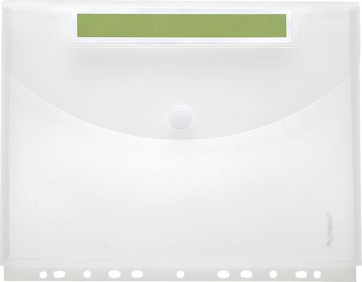 Produktbild Foldersys 10 Dokumententaschen Index DIN A4 transparent genarbt 0,20 mm (A4)