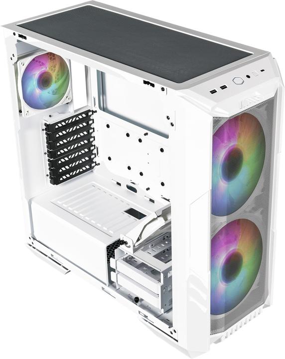 Produktbild Cooler Master PC-Gehäuse HAF 500 Midi-Tower ARGB baltas (mATX, Mini-ITX, ATX, E-ATX)