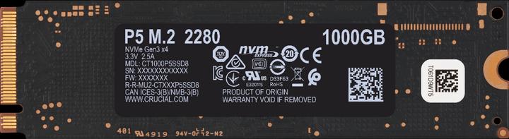 Image du produit Crucial P5 (1000 Go, M.2 2280)