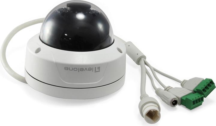 Produktbild LevelOne IPCam FCS-3402 Dome In 2MP H.265 IR6,5W PoE