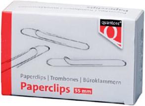 Quantore 100 grosse Büroklammern 55 mm lang (100 x)
