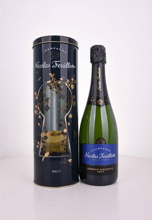 Actual product image Nicolas Feuillatte Champagne Brut Réserve in tin box (1 x 75 cl)
