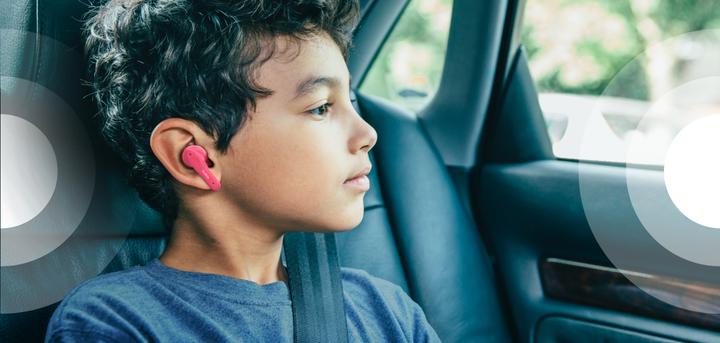 Produktbild Belkin SoundForm Nano Bluetooth In-Ear Kinder Kopfhörer, kabellos, 85 dB Begrenzung, True Wireless