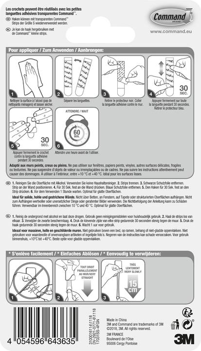 Actual product image Command Metal hook