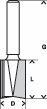 Produktbild Bosch Professional Zubehör Nutfräser, 8 mm, D1 20 mm, L 24,6 mm, G 56 mm. Für Handfräsen