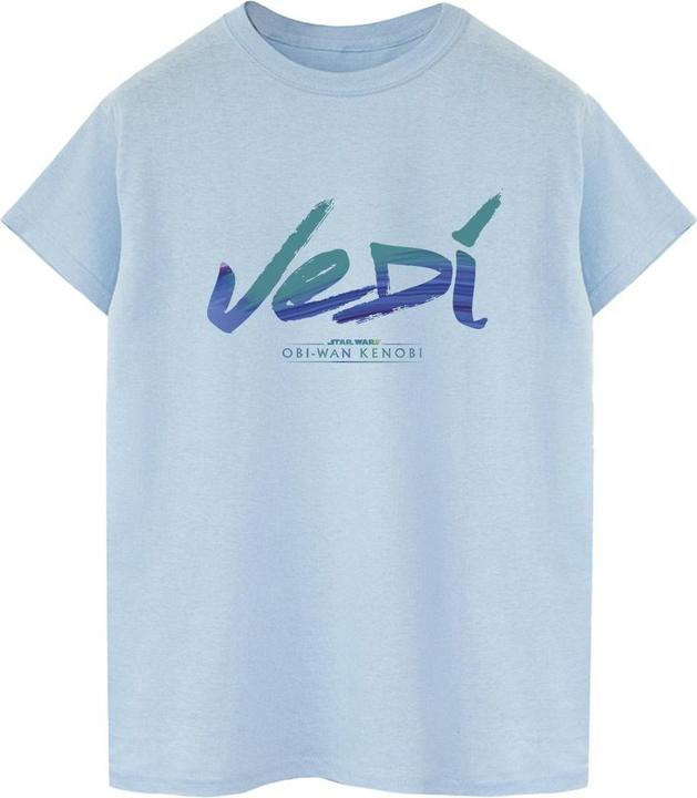 Actual product image Star Wars Mens Obi-Wan Kenobi Jedi Painted Font T-Shirt (S)
