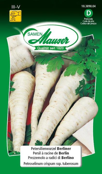 Produktbild Samen Mauser Petersilienwurzel Berliner (Kräutersamen)