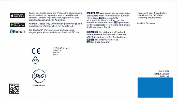 Produktbild Oral-B iO Series 6, White Luxe Edition Elektrische Zahnbürste (Oszillierende Zahnbürste)