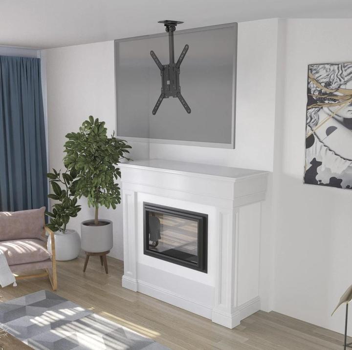 Actual product image Hama TV ceiling mount swivelling, height-adjustable, 400x400, 165 cm (65"), SW (Ceiling, 65", 40 kg)
