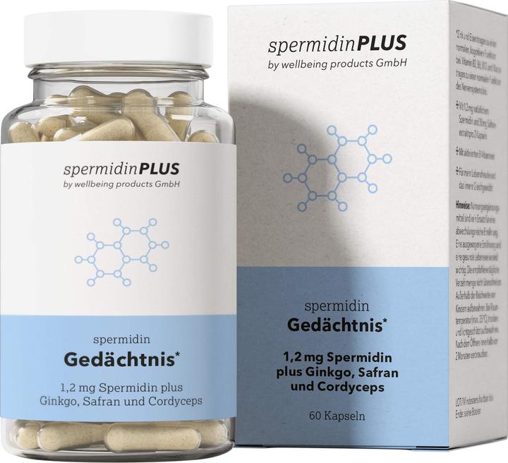 Produktbild SpermidinPlus Spermidin Gedächtnis (60 Stück, Kapseln)