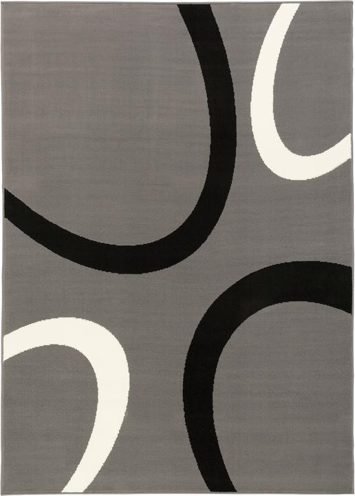 Produktbild Pergamon Teppich Modern Trendline Grau Kreise (120 x 170 cm)