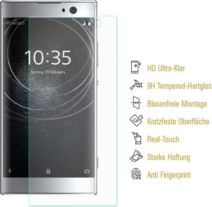 Produktbild Protectorking 1x echtes Tempered 9H Panzerhartglas 3D KLAR (1 Stück, Sony Xperia XA2)