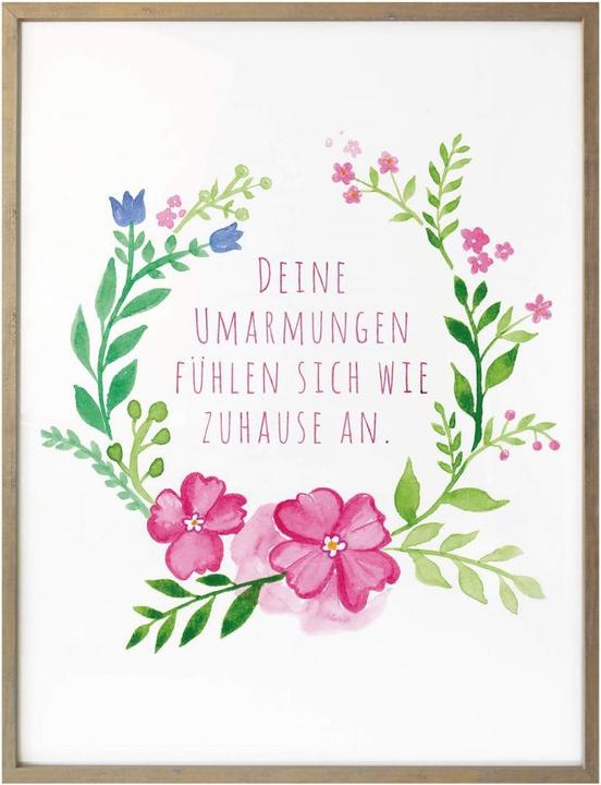 Produktbild Trenddeko Deine Umarmungen fühlen sich wie Zuhause an (24 x 30 cm)