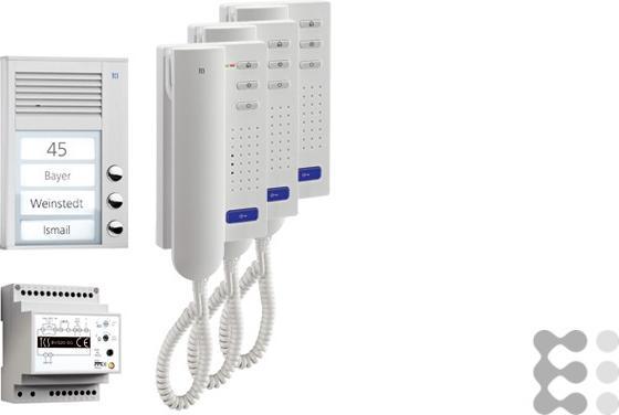 Produktbild TechniSat TCS PPA03-EN/02 pack3 zum Gegensprechen Aufputz (Kabelgebunden)