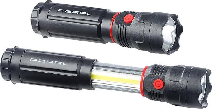 Image du produit Pearl Lampe de poche à LED 2en1 avec lampe de travail