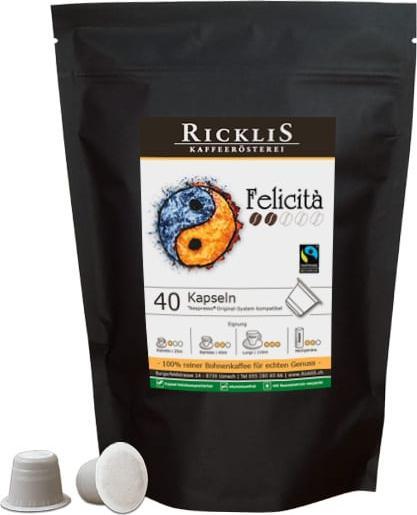 RickliS Kaffeerösterei Felicità (40 x Port.)