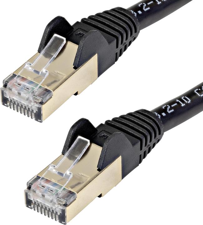 Produktbild StarTech .com 6ASPAT7MBK Patchkabel CAT6a (7 m, schwarz, RJ45-Snagless-Steckverbinder, CAT6a-STP-Kabel, Kupfe (S/UTP, CAT6a, 7 m)