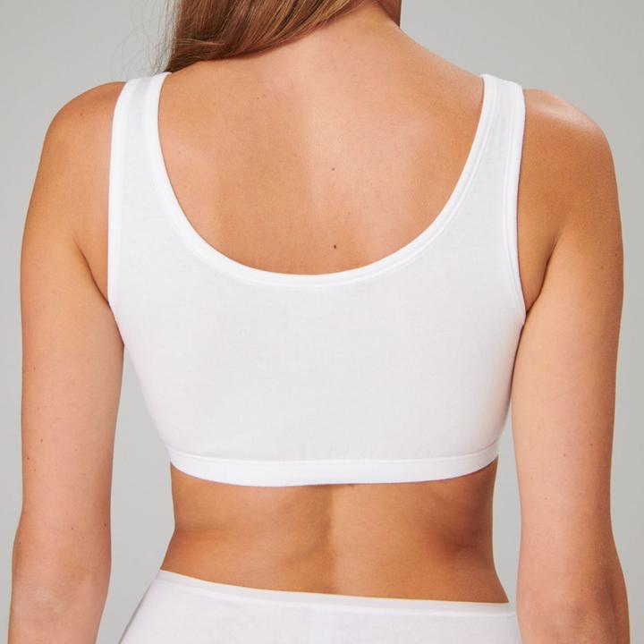 Produktbild Schiesser Damen Bustier ohne Cup Bra BH 95/5 Organic Cotton nachhaltig | 2 Stück (46, 2er Pack)