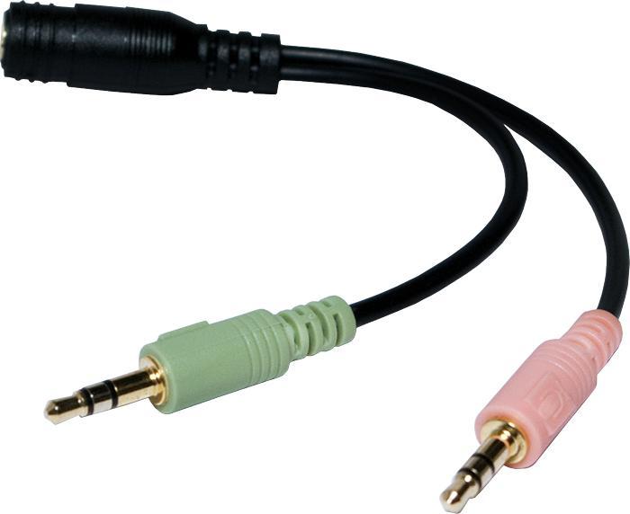 Produktbild LogiLink Klinkenadapter (0.15 m, 3.5mm Klinke (AUX))