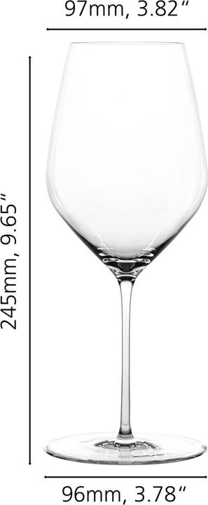 Produktbild Spiegelau Hi-Lite Bordeauxgläser + Poliertuch (65 cl, 6 Gläser, Rotweingläser)
