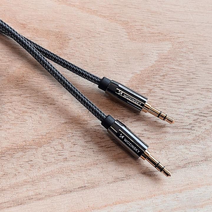 Produktbild Wozinsky universal mini jack cable 2x AUX cable 3 m black (3 m)