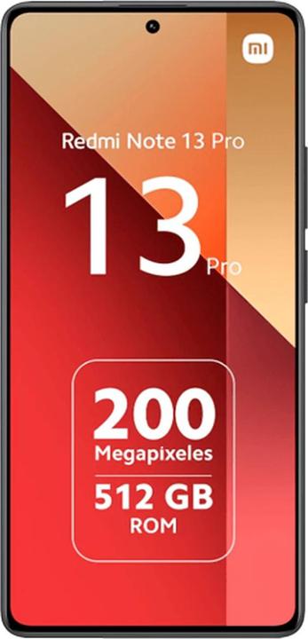 Actual product image Xiaomi Redmi Note 13 Pro (256 GB, Midnight Black, 6.67", Dual SIM, 200 Mpx, 4G)