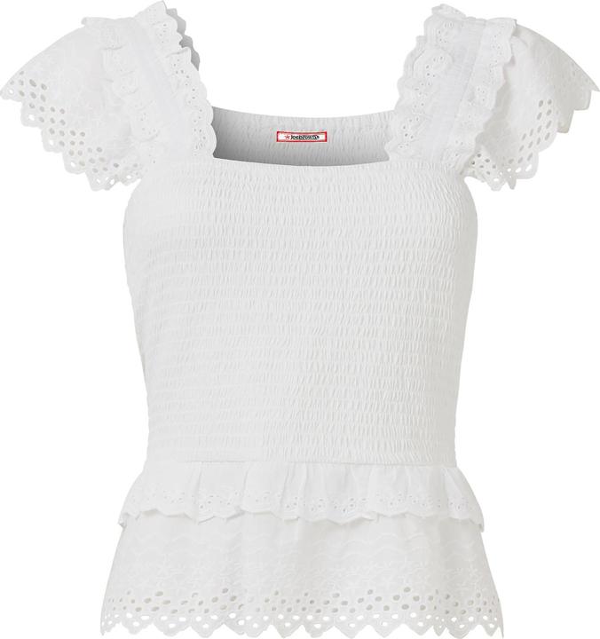 Joe Browns Slim Fit Frilly Broderie Peplum Top