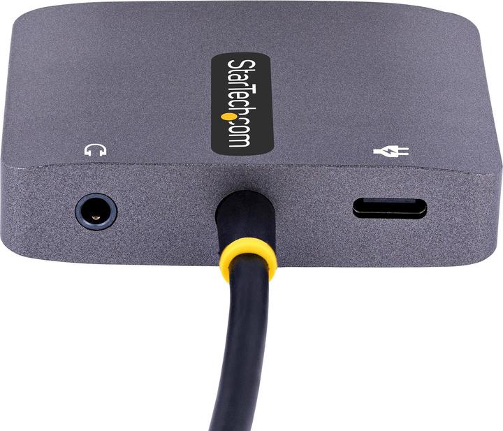 Immagine prodotto StarTech com USB C Video Adapter, USB C to HDMI VGA Multiport Adapter w/ 3.5mm Audio Output, 4K 6... (HDMI, VGA, 14.50 cm)