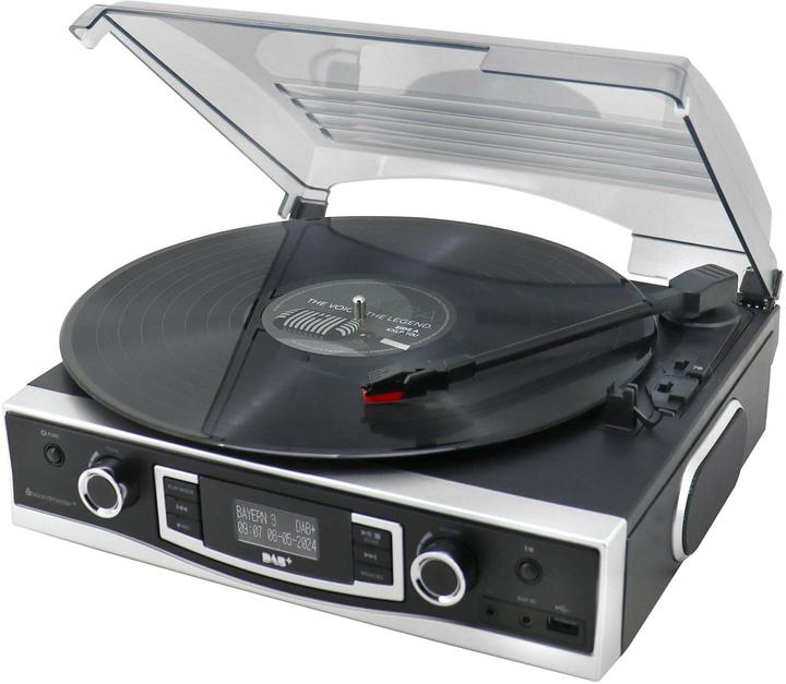 Image du produit Soundmaster Tourne-disque PL590SW Noir (Semi-automatique)