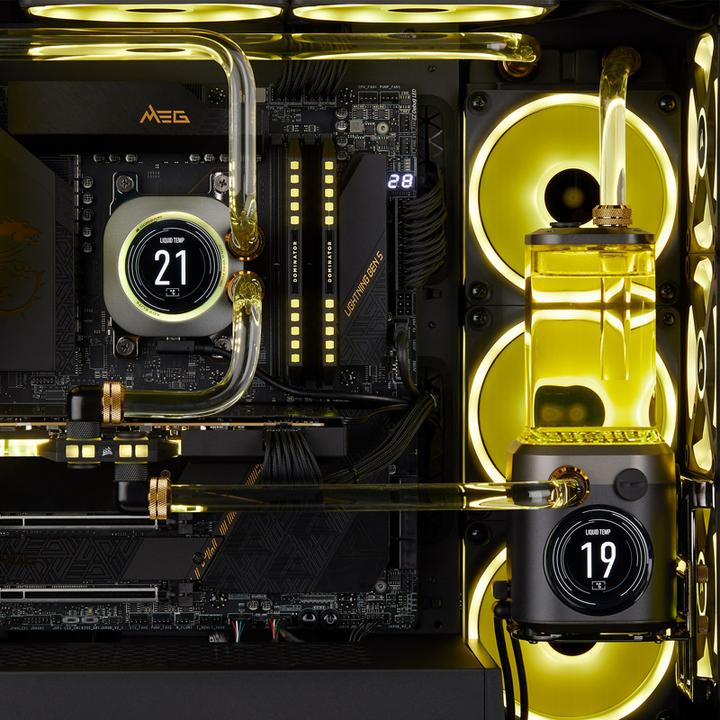 Actual product image Corsair Pump Res Unit, XD5 ELITE LCD (D5 Pump reservoir unit)