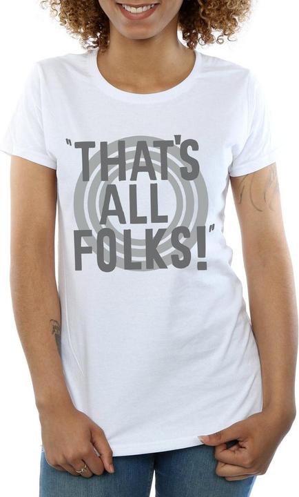 Produktbild Looney Tunes That's All Folks Text TShirt (L)