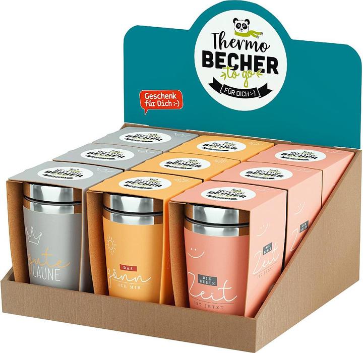 Produktbild La Vida Thermobecher to go 'Cosy' 9er Display (240 ml, 9 x)