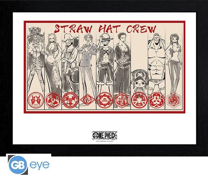 Actual product image GB Eye One Piece Cornici Frames Print Straw Hat Crew
