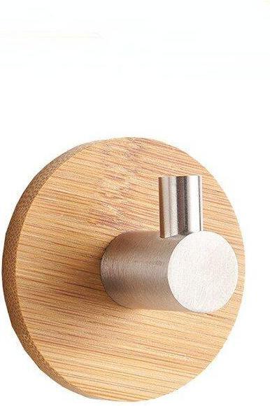 Produktbild JTI Selbstklebender Haken aus Bambus und Edelstahl